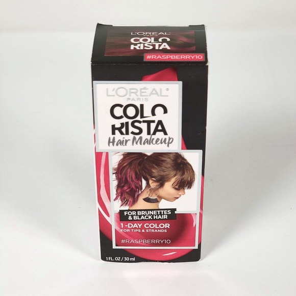 3 Pack L'Oreal Paris Hair Makeup Temporary 1-Day Hair Color Raspberry 10 NEW - Picture 2 of 6